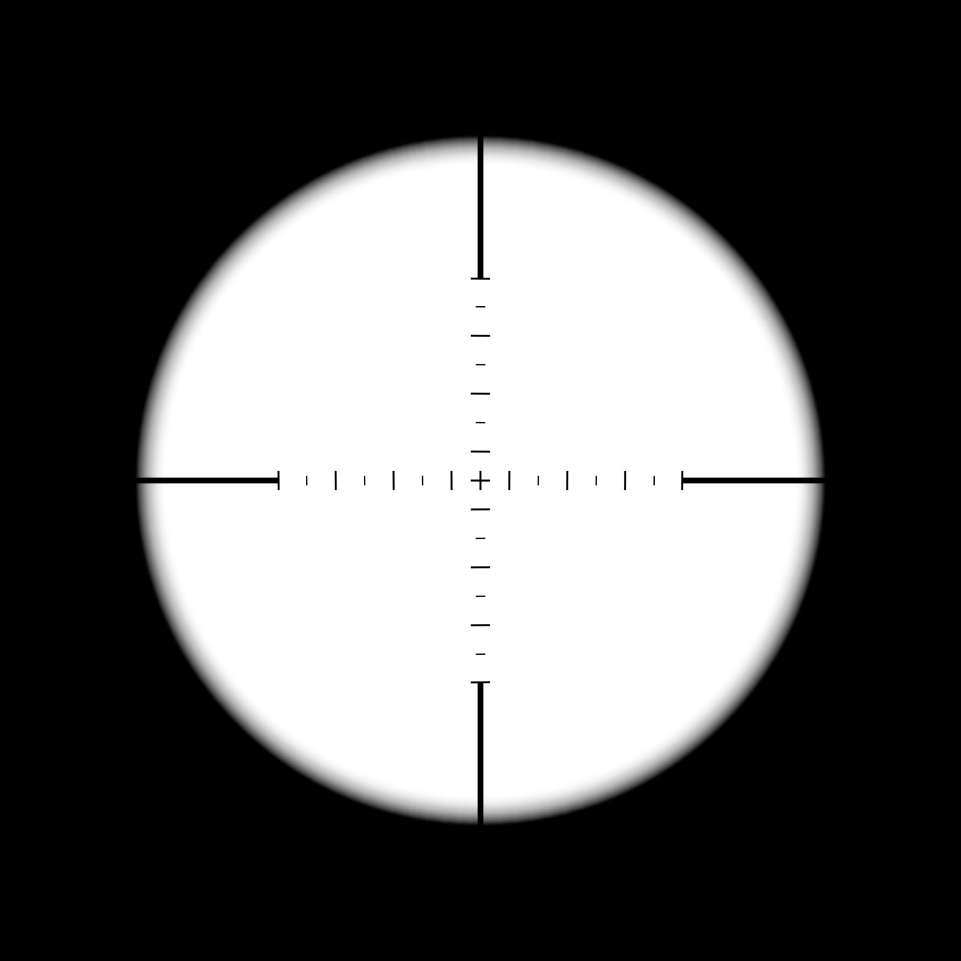 Sniper gun scope Focus on target Optical zoom in binocular with measuring scale Vector Sniper gun scope Focus on target Optical zoom in binocular with measuring scale Vector