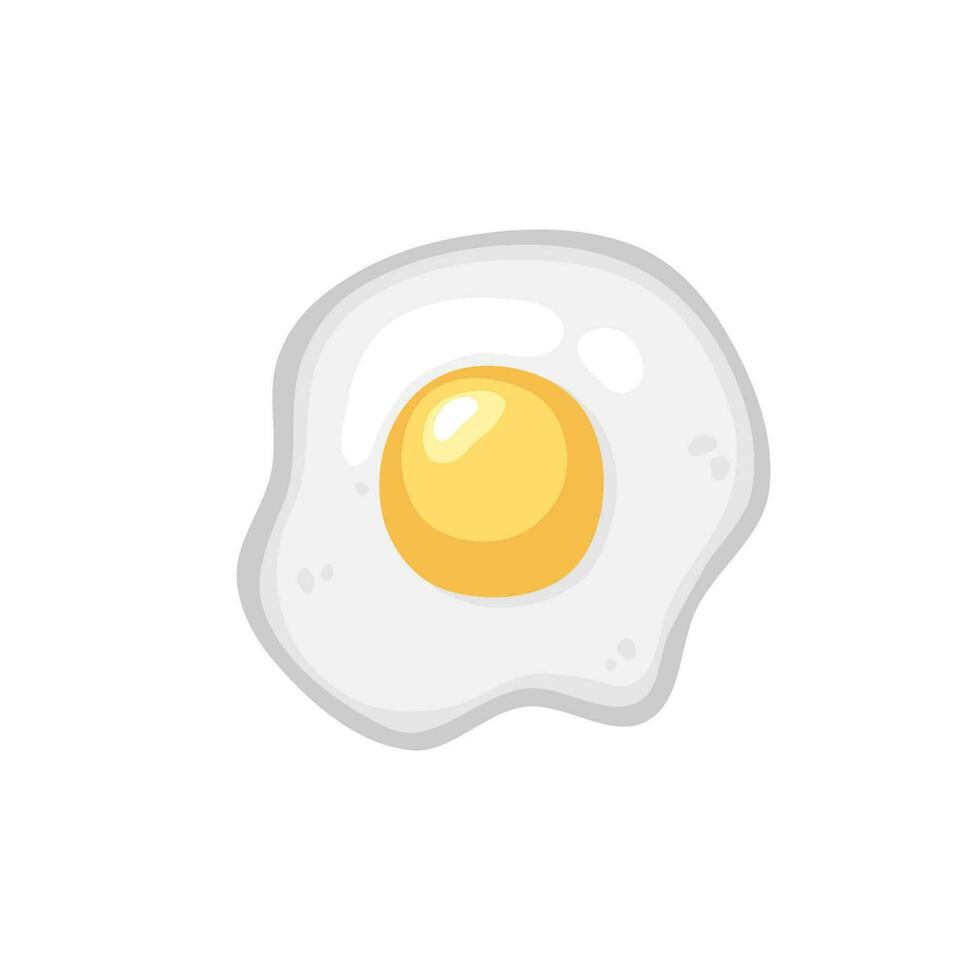 Fried Egg Vector Illustration