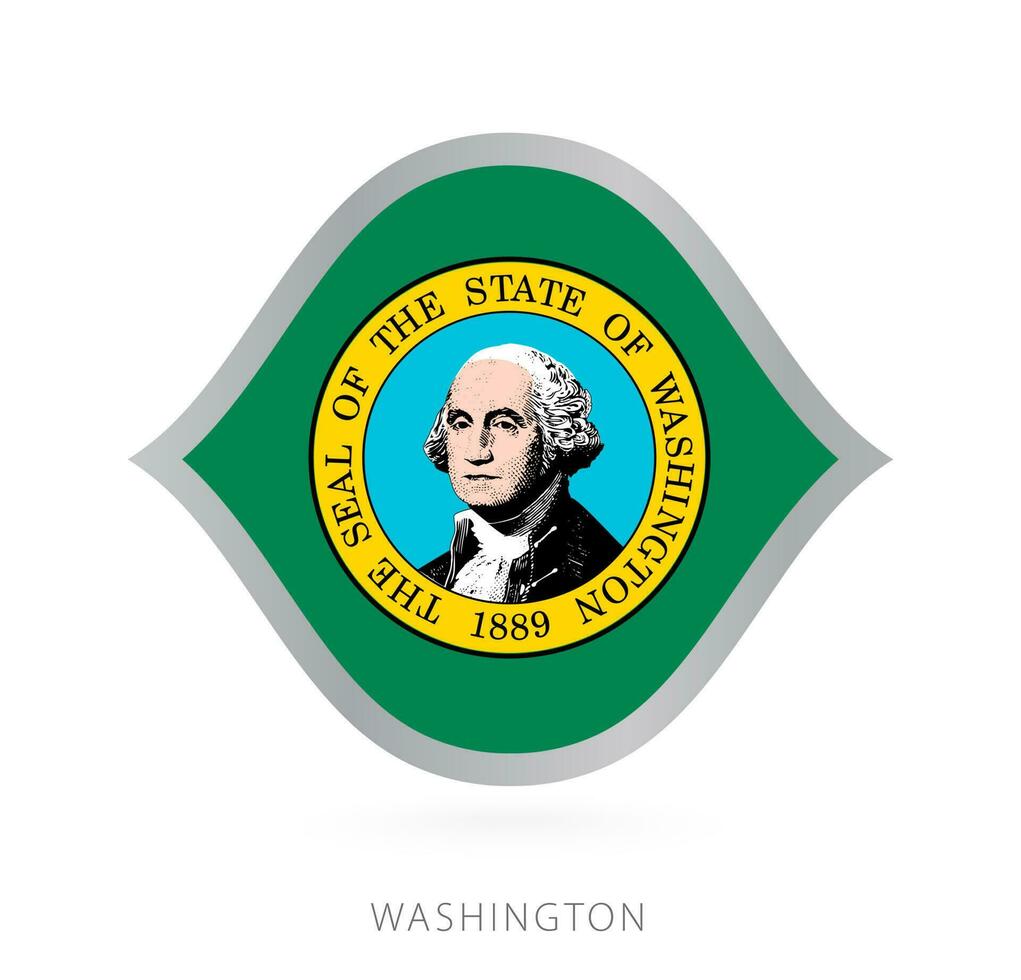 Washington national team flag in style for international basketball competitions. vector