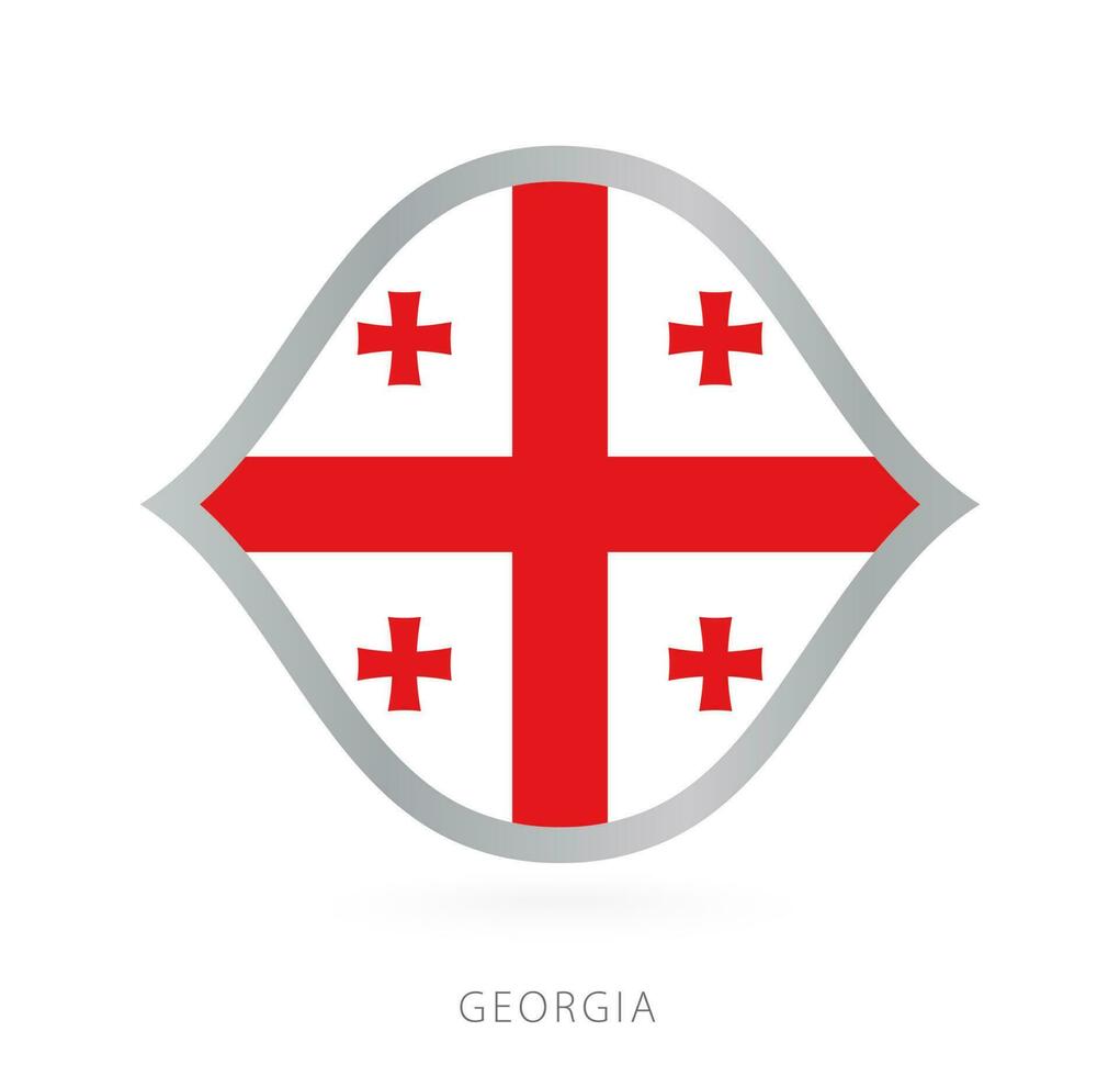 Georgia national team flag in style for international basketball competitions. vector