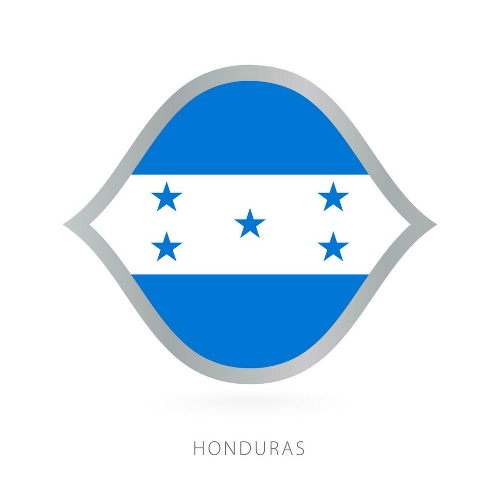 Honduras nacional equipo bandera en estilo para internacional baloncesto competiciones vector