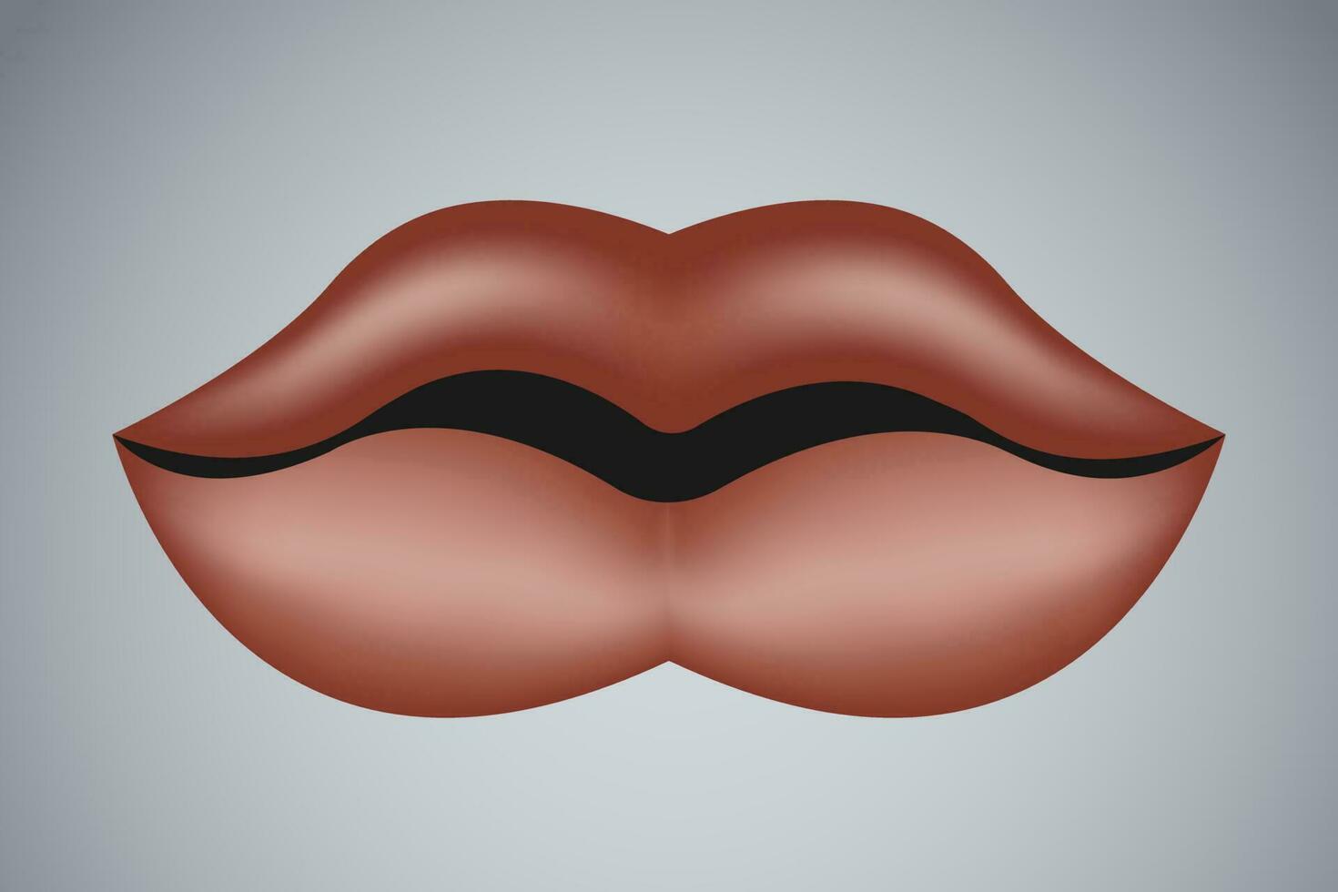 Lips in red color abstract style, for graphic banner poster vector