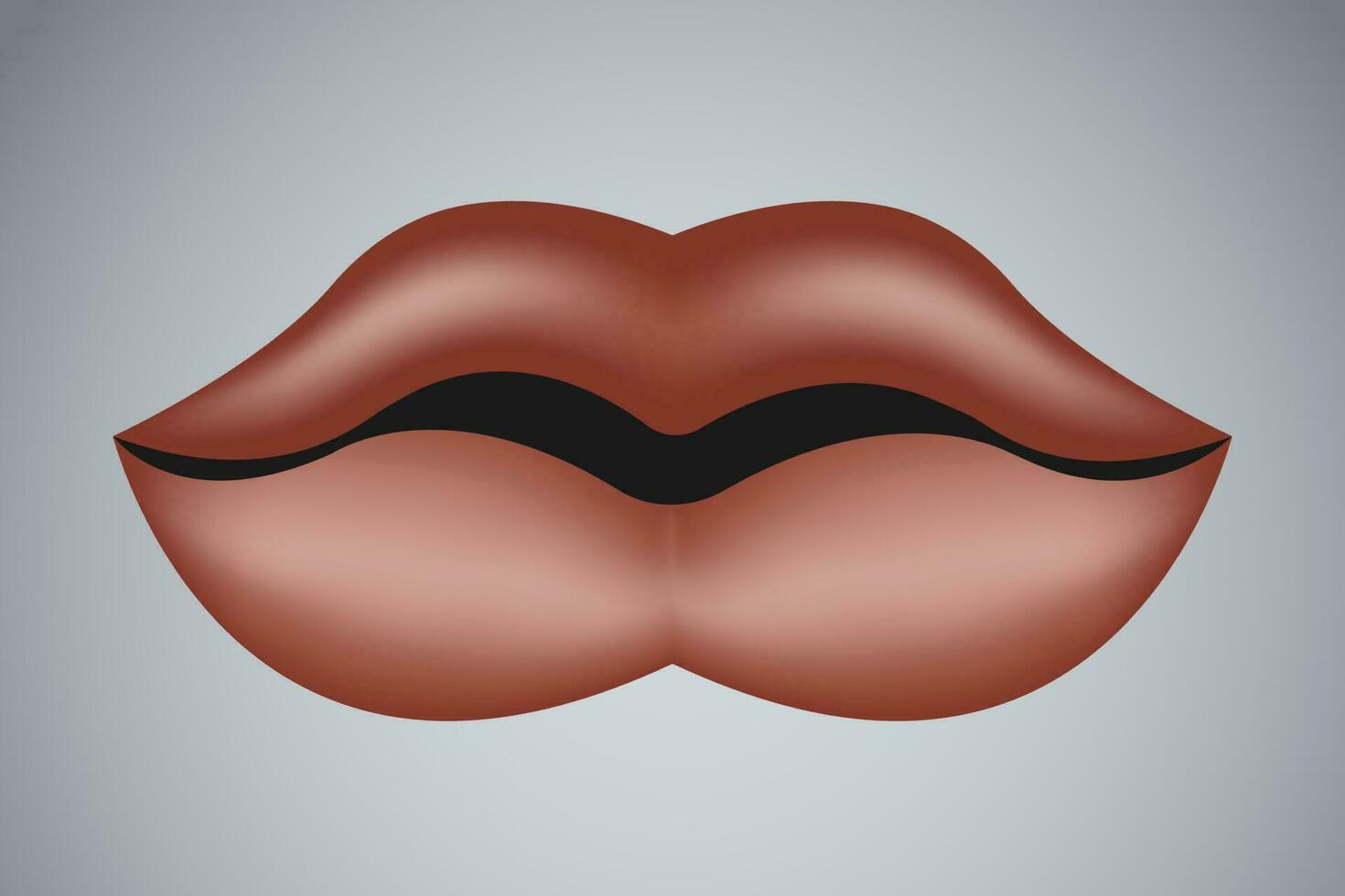 labios en rojo color resumen estilo, para gráfico bandera póster vector