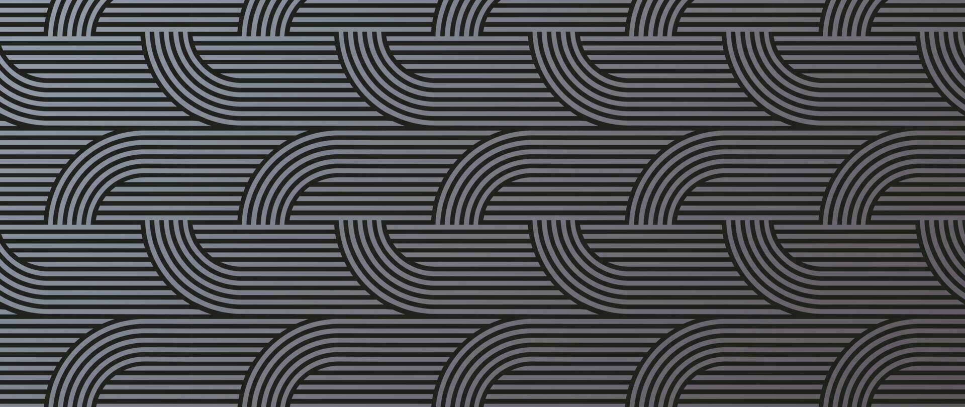Luxury geometric vector pattern. Abstract line graphic design print. Art deco background in minimalist mid century style. Modern stylish texture