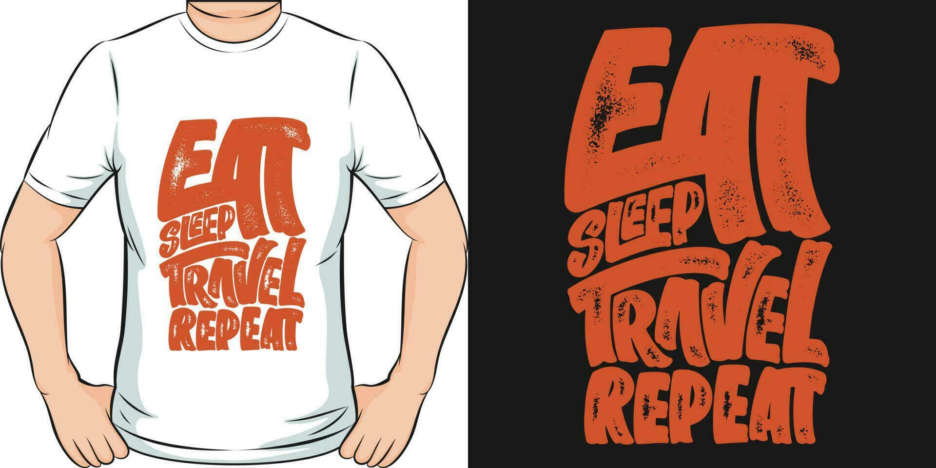 Eat Sleep Travel Repeat, Adventure and Travel T-Shirt Design. vector