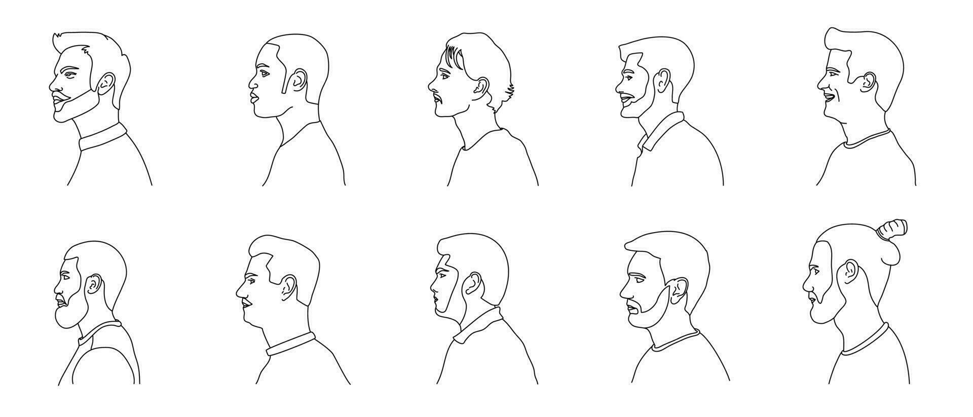 Man Outline Illustration vector