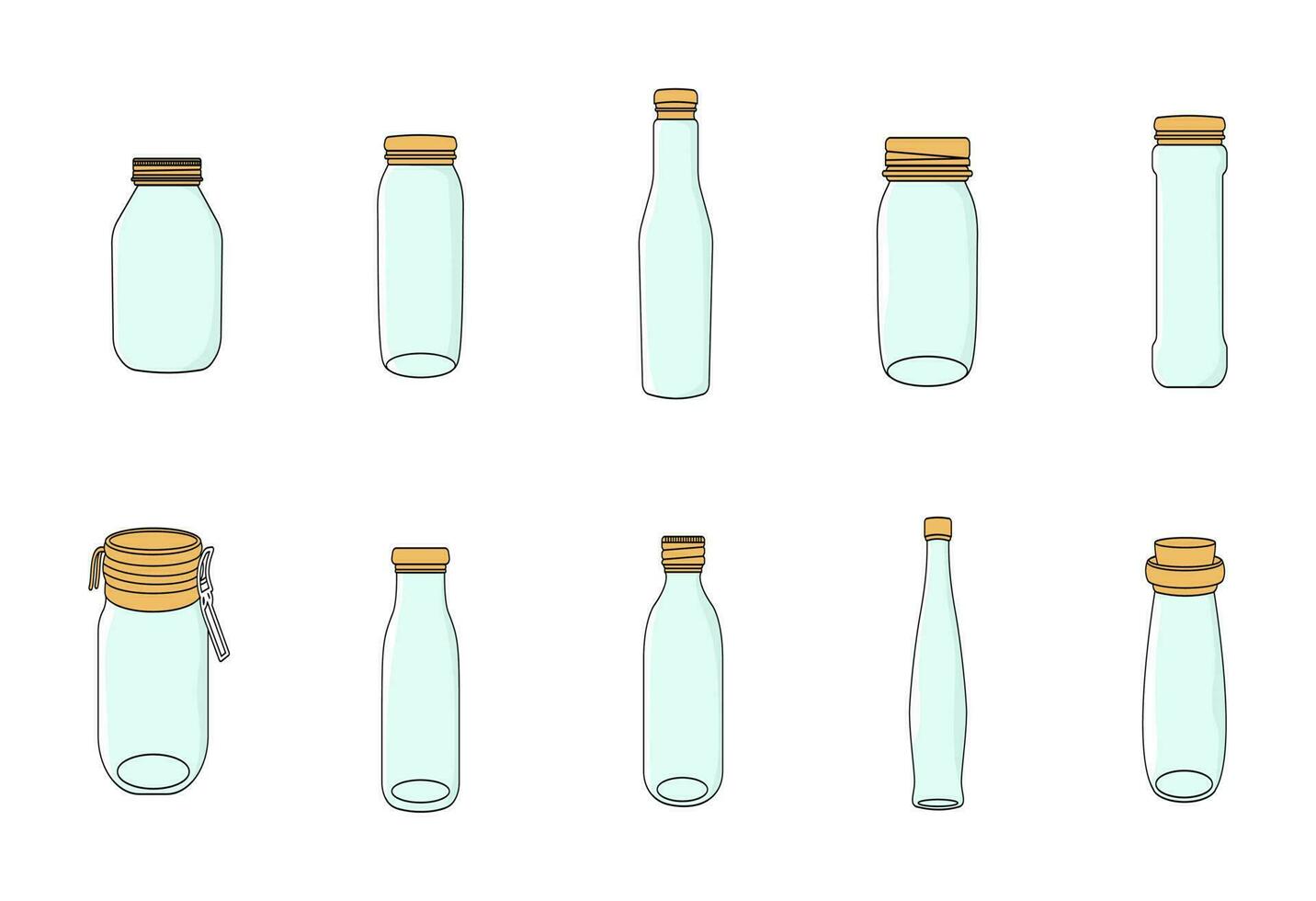 Bottle Jar Icon Illustration vector
