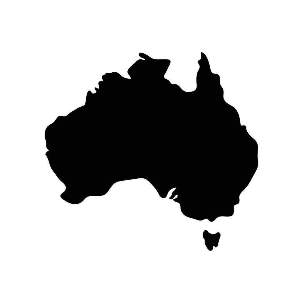 simple australia maps  vector