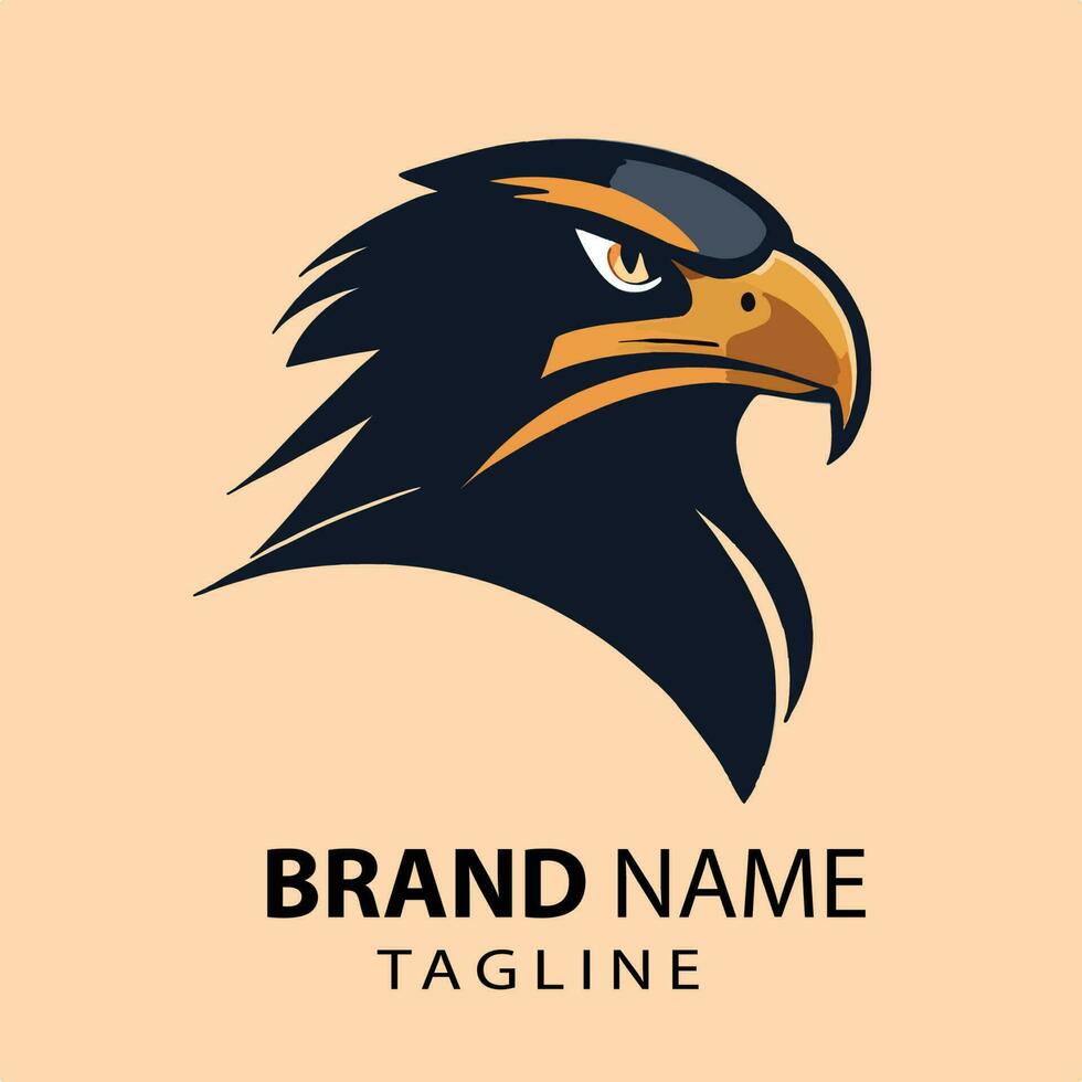 eagle head logo design vector illustration eps 10