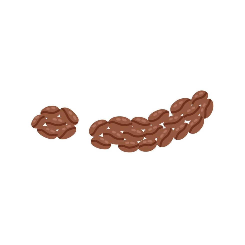 Feces Kopi Luwak civet coffee beans vector