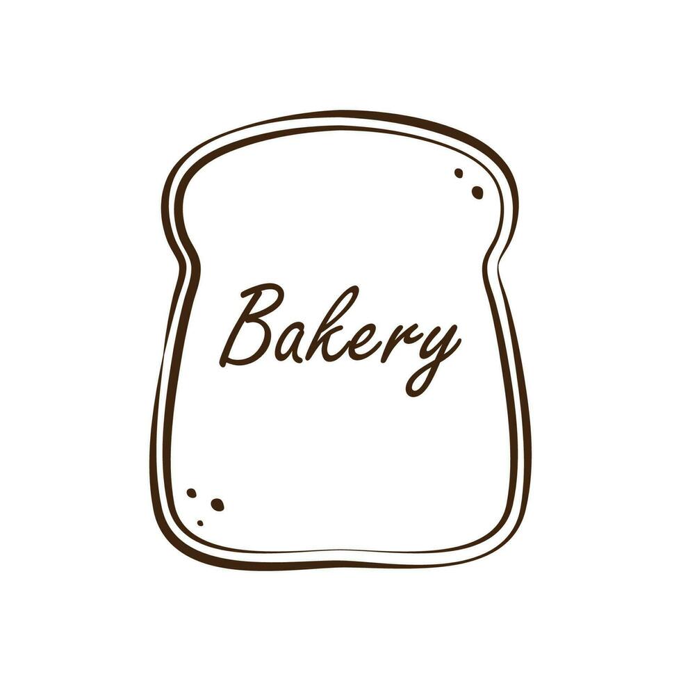panadería logo diseño. un pan vector. un pan símbolo. fondo de pantalla. gratis espacio para texto. un pan logo diseño. vector