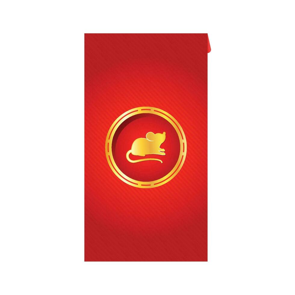 Chinese reward vector. Year of the rat wallpaper. happy new Chinese poster. rat symbol. Chinese pack. vector