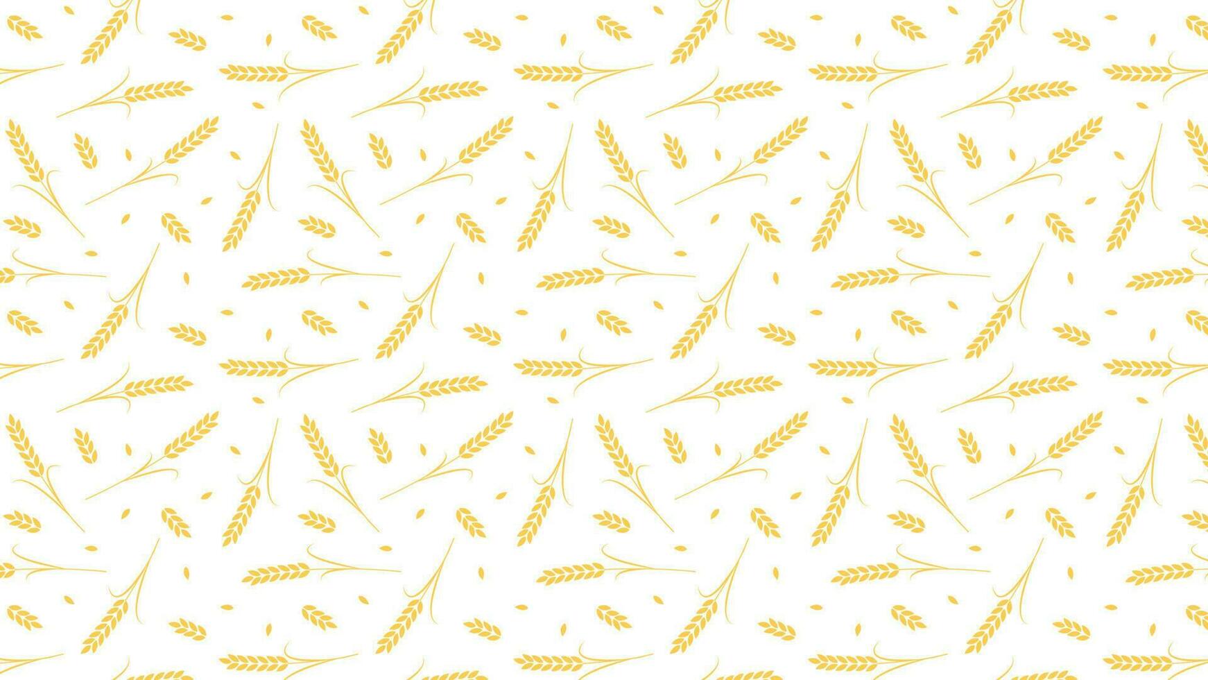 Wheat pattern wallpaper. oat symbol. free space for text. rice sign. Rice pattern wallpaper. vector