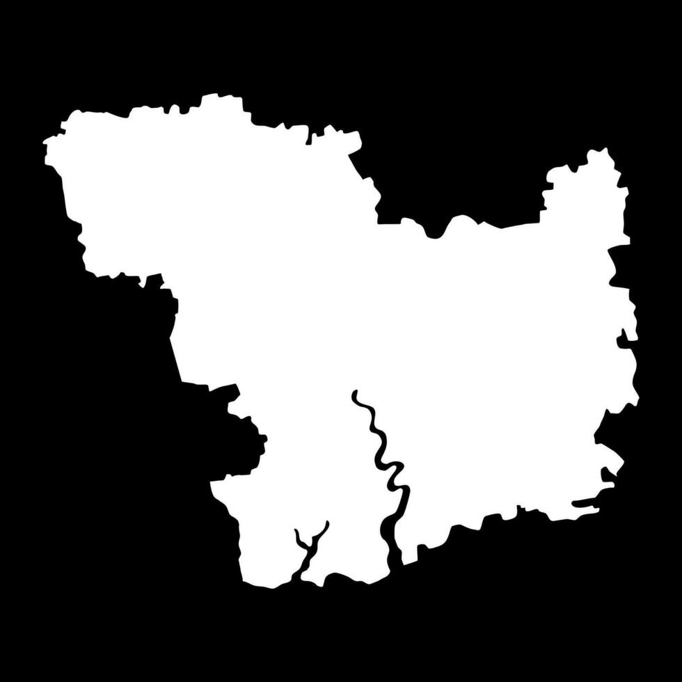 Mykolaiv oblast map, province of Ukraine. Vector illustration.