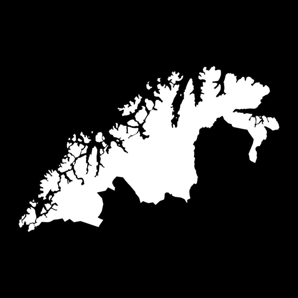 troms og finnmark condado mapa, administrativo región de Noruega. vector ilustración.