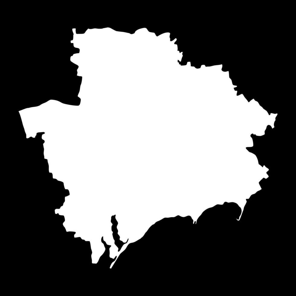 Zaporizhzhia Oblast map, province of Ukraine. Vector illustration.