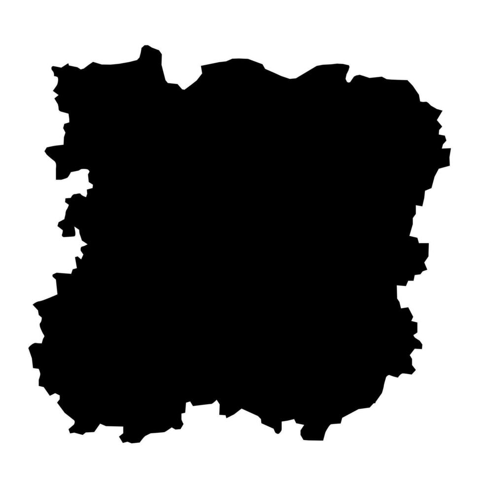 Siauliai county map, administrative division of Lithuania. Vector illustration.
