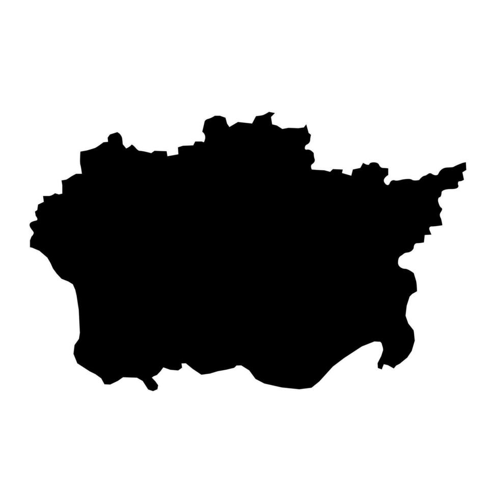 Alytus county map, administrative division of Lithuania. Vector illustration.