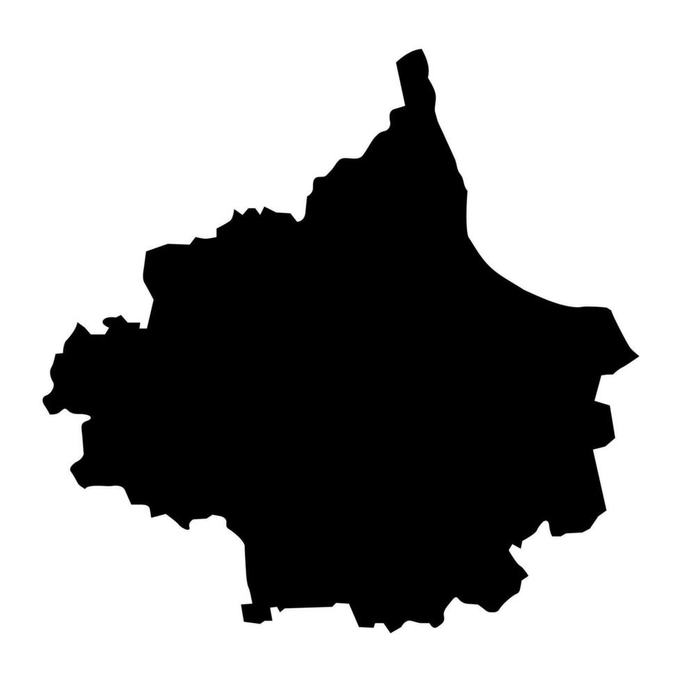 Tukums district map, administrative division of Latvia. Vector illustration.