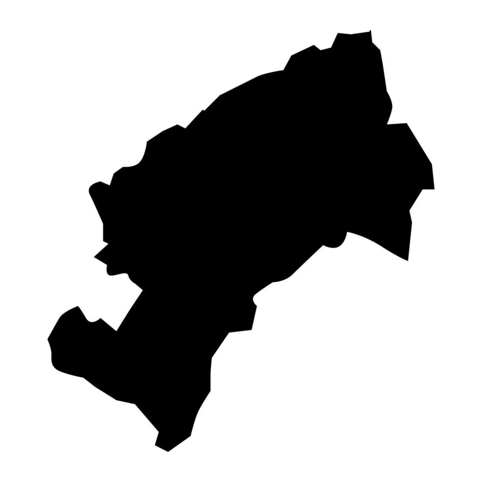 Zagreb map, subdivisions of Croatia. Vector illustration.