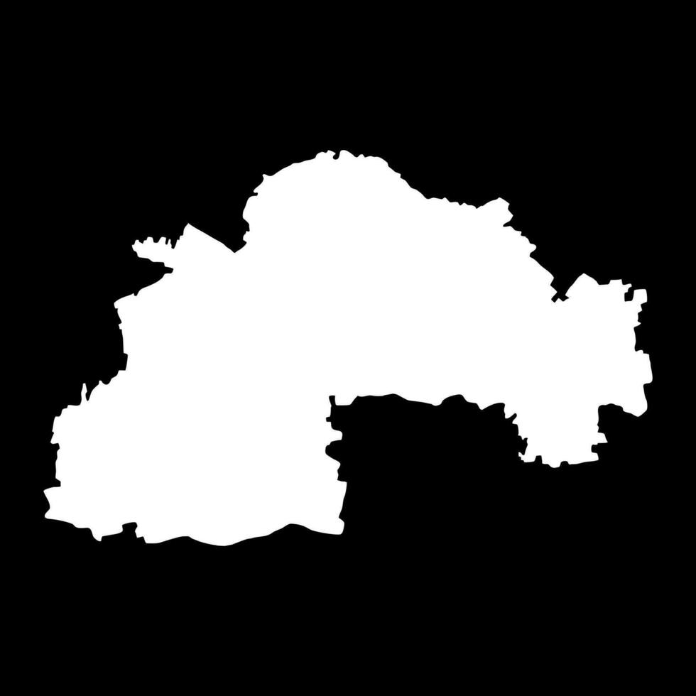 Dnipropetrovsk Oblast map, province of Ukraine. Vector illustration.