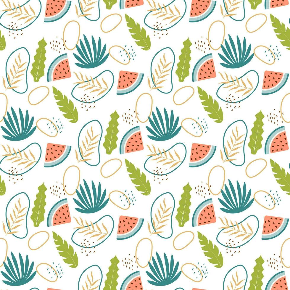 summer floral pattern vector