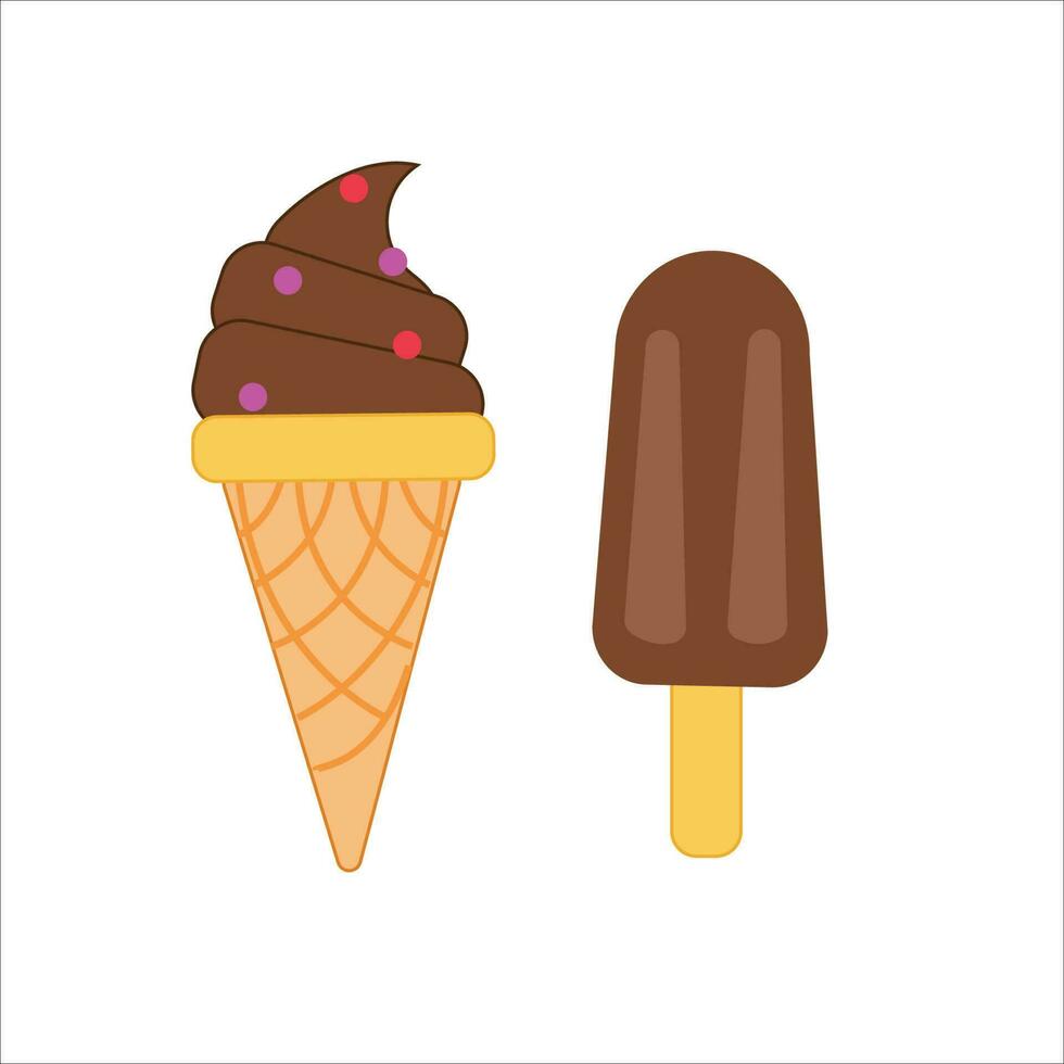 vector de helado