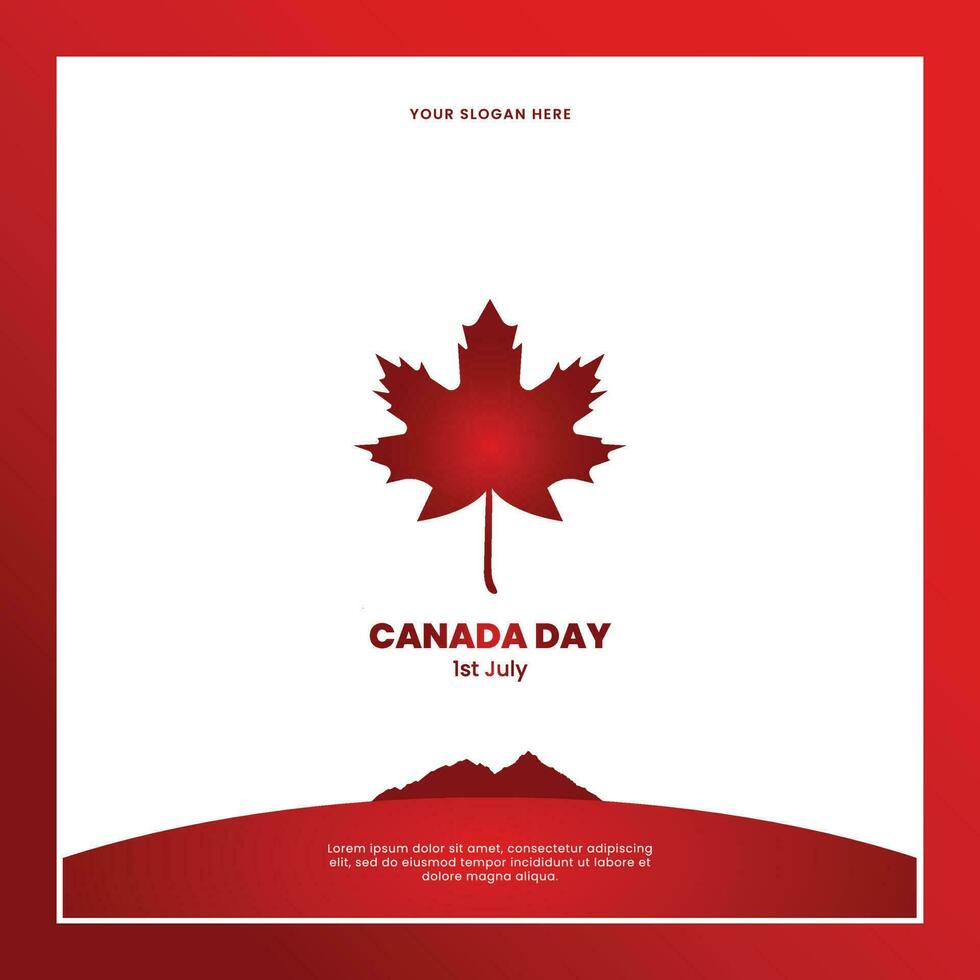 Happy Canada Day Vector Pattern Illustration