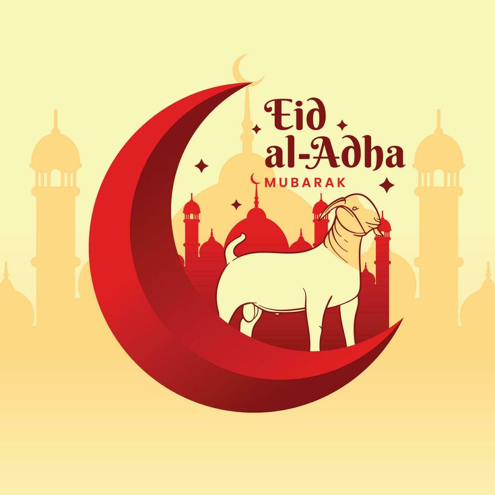 Eid al adha Vector Illustration Background Islamic Style