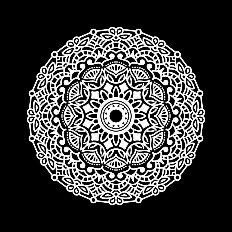 decorativo mandala y modelo para mehndi, boda, islam. contorno mandalas colorante libro página. vector