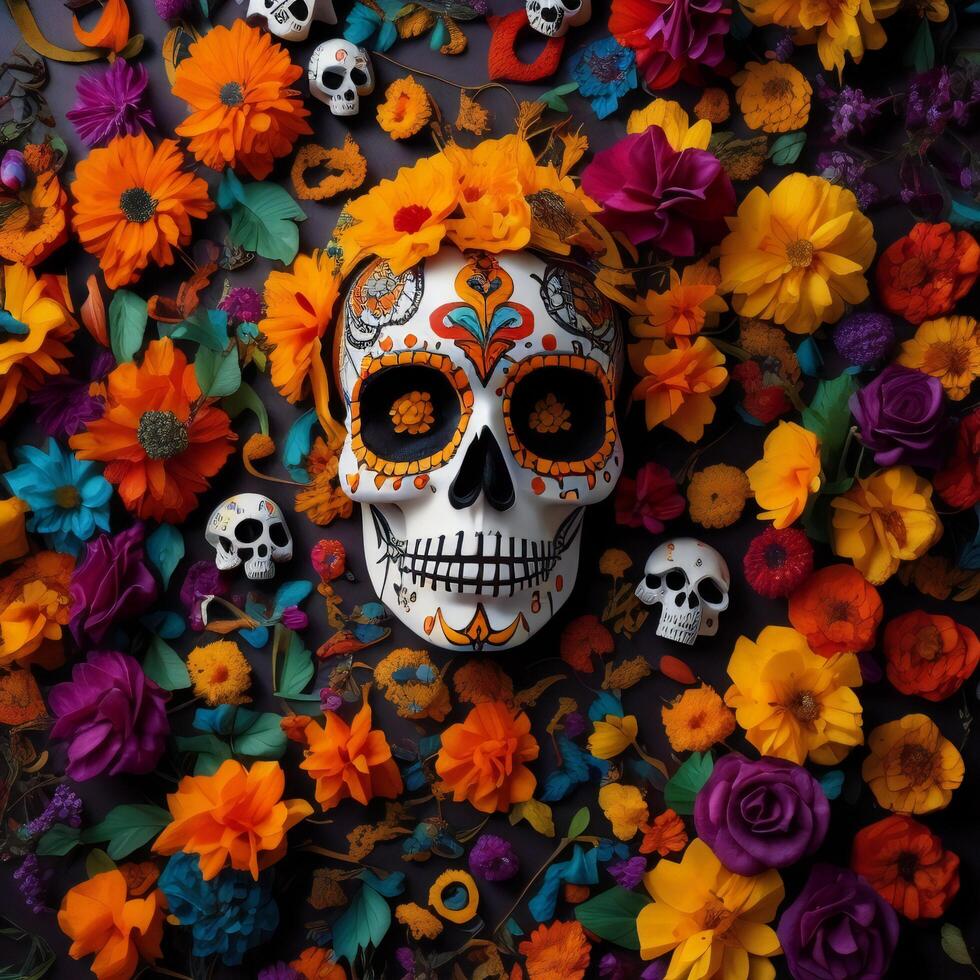 Day of the Dead, Dia de los Muertos, Mexican holiday. photo