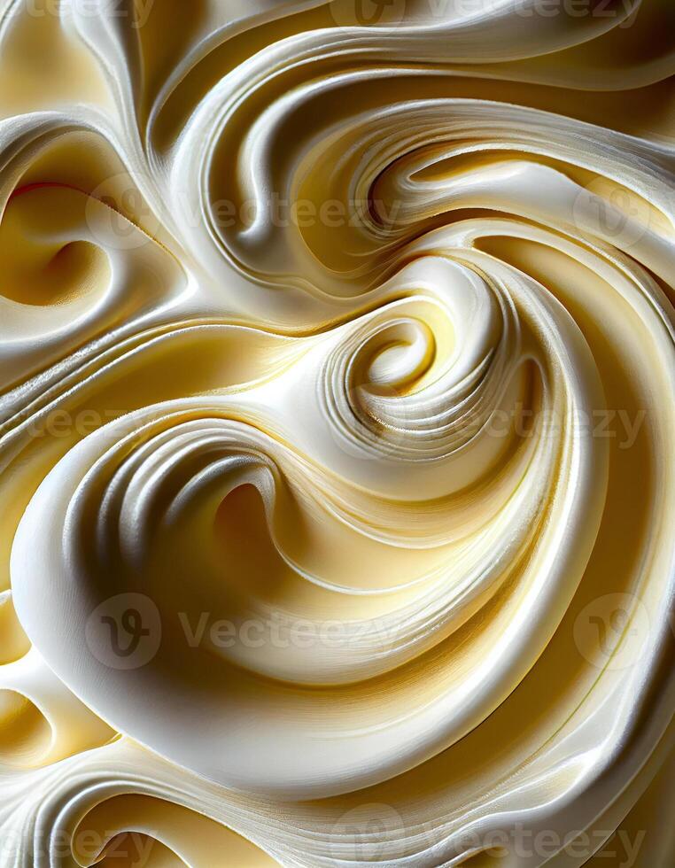 Creamy foam swirl, created with photo