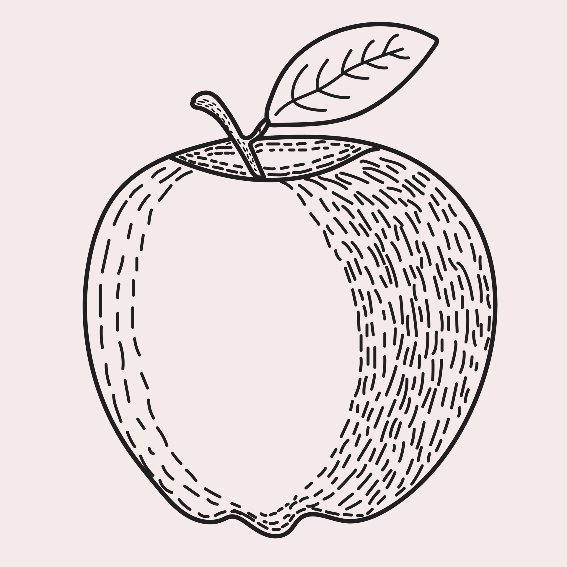 apple line art for packaging 23825206 Vector Art at Vecteezy