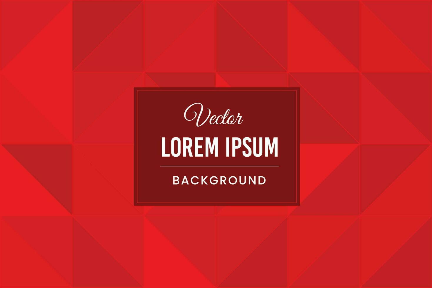 Vector red low polygon abstract background with triangles