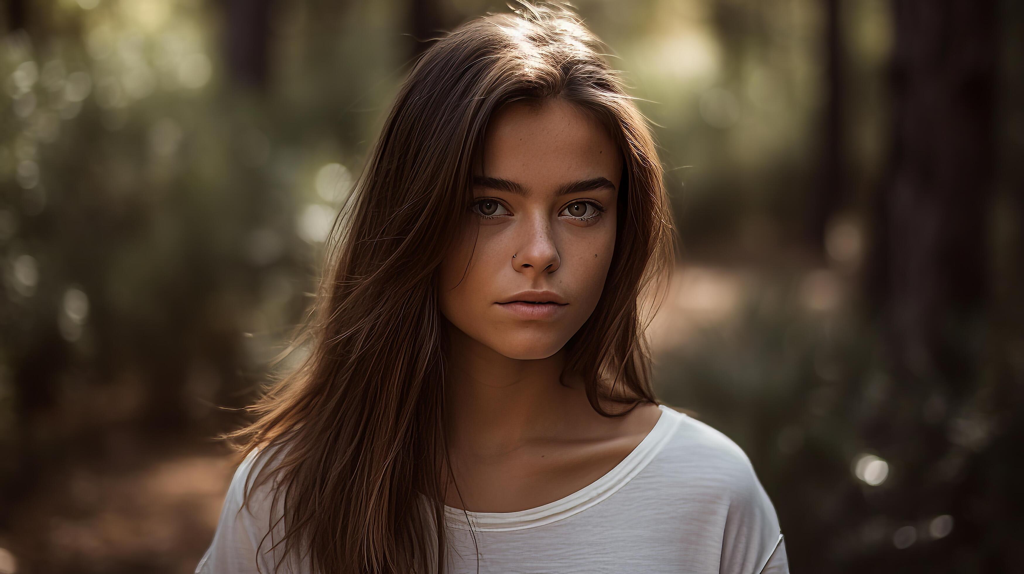 A photograph of a beautiful slender 18 year old girl.Generative AI 23825999  Stock Photo at Vecteezy