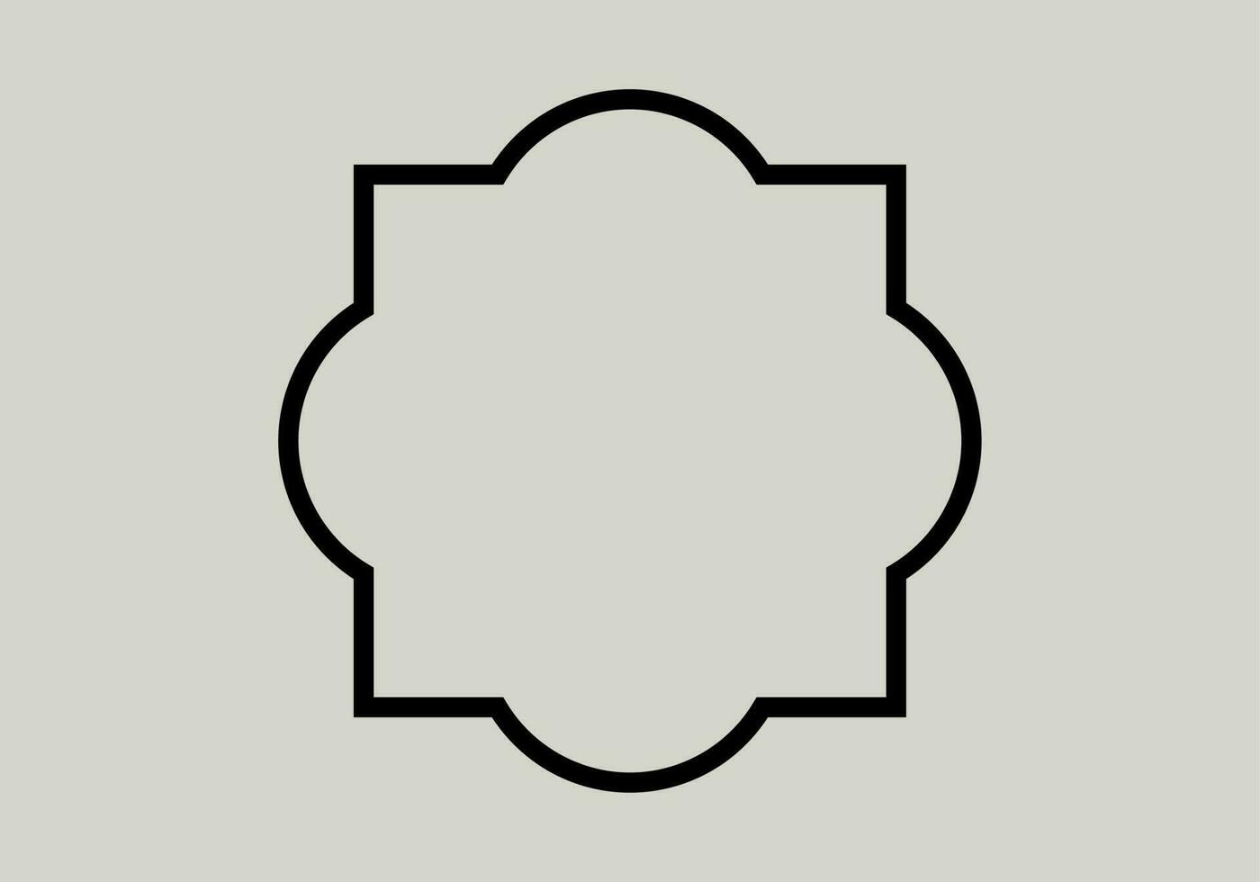 resumen negro sencillo línea rectangular marco garabatear contorno elemento vector diseño estilo bosquejo aislado ilustración para Boda y bandera