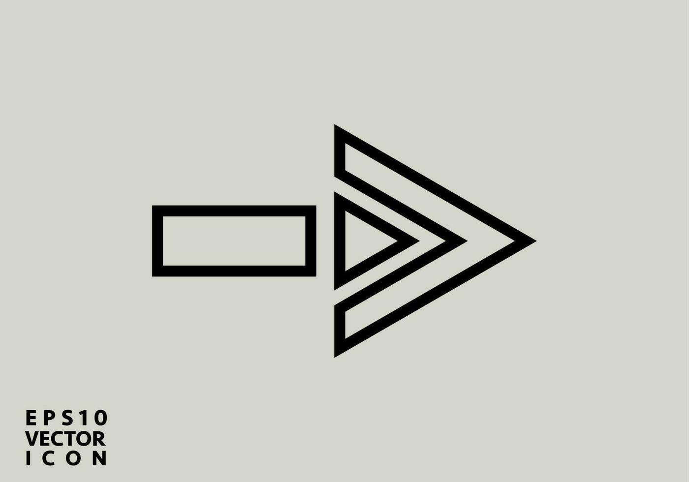 Arrow Icon in trendy flat style isolated on gray background. Arrow symbol for your web site design, logo, app, UI. Vector illustration, EPS10.