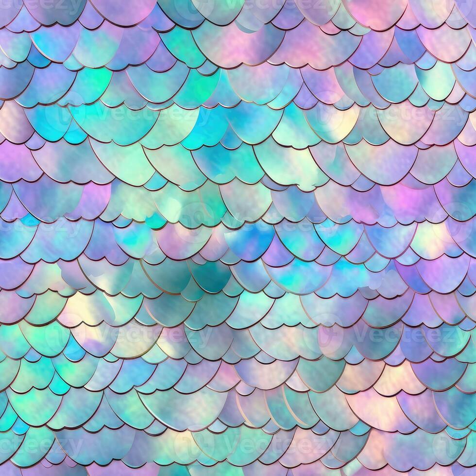Seamless pattern from the scales of a fairy tale mermaid..Created with photo