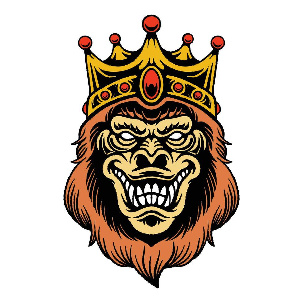 Illustration of the King of Kong Mascot vector
