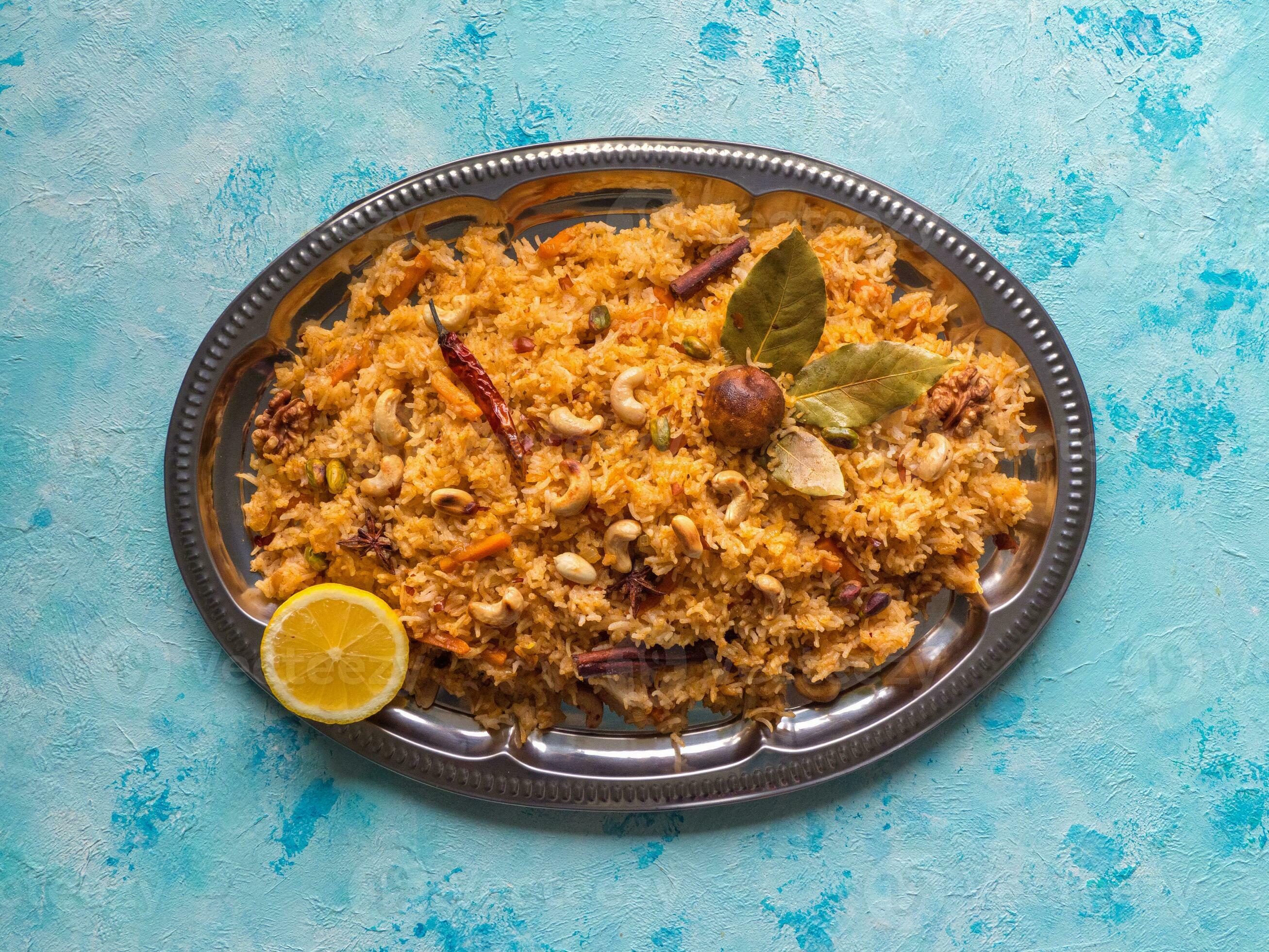 Traditional Indian vegetarian Biryani. Veg biryani recipe 23827652
