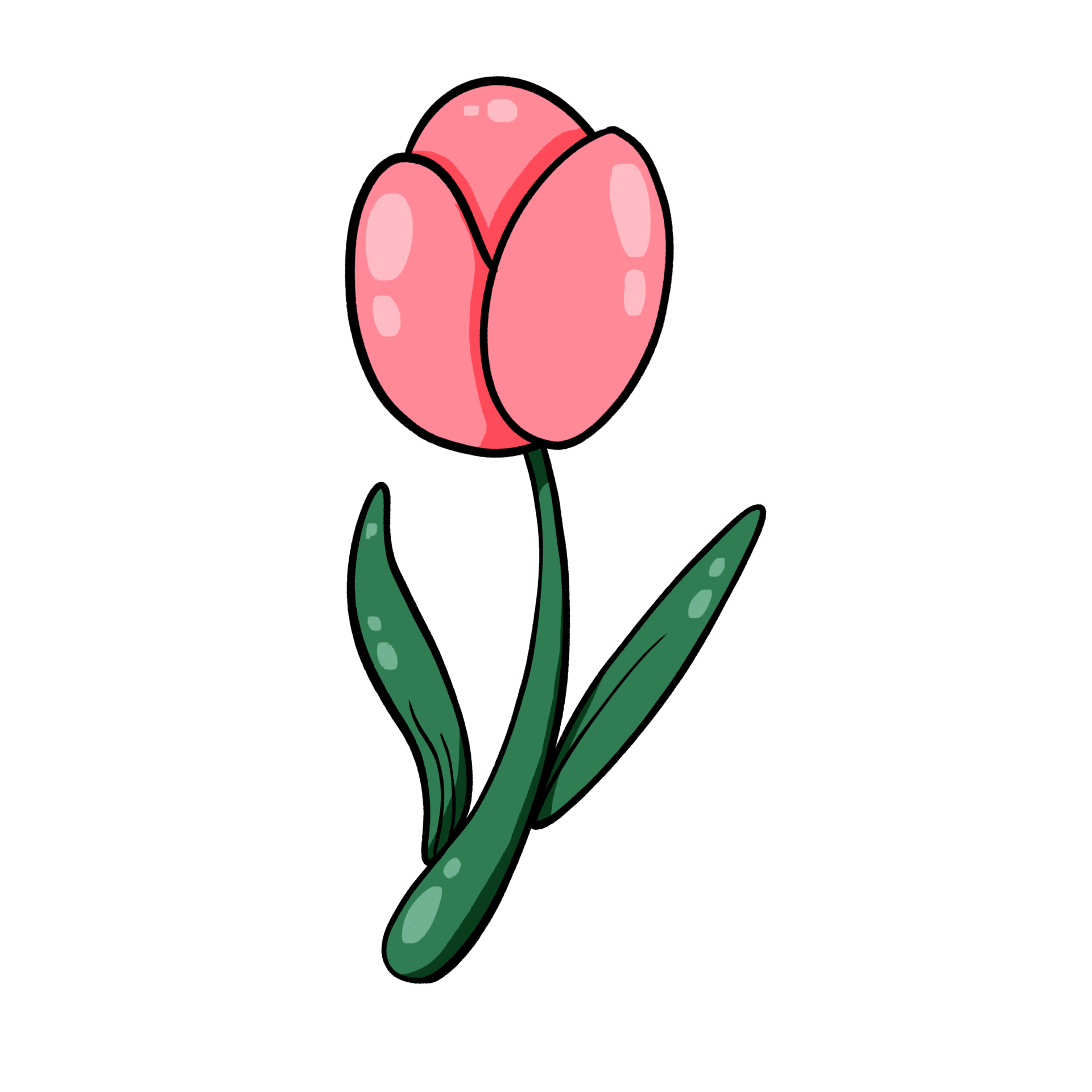 pink tulip png cartoon 23828492 PNG