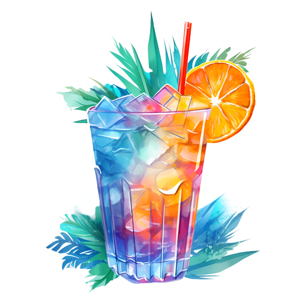 Cocktail Drink Watercolor Clipart png