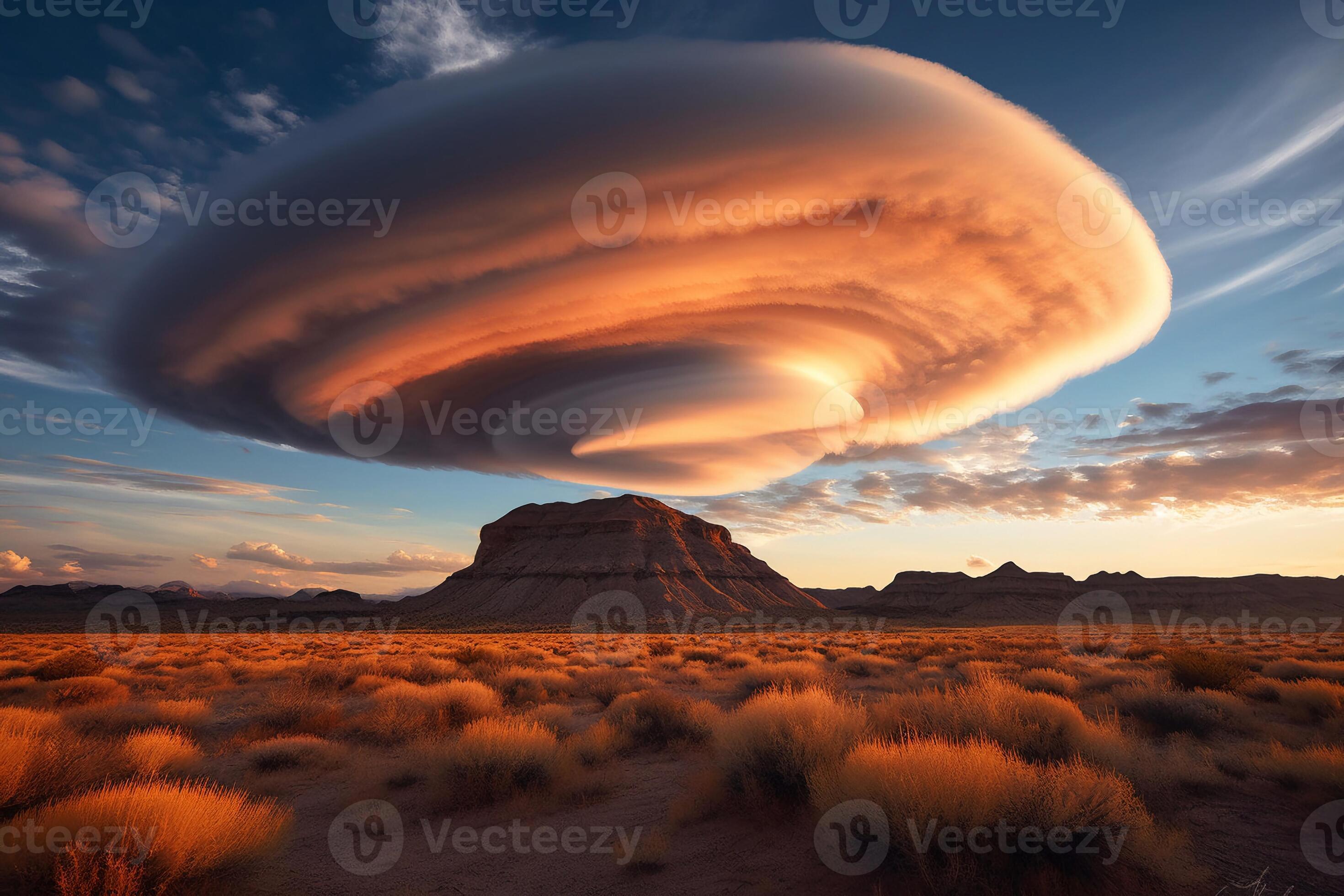 Portrait lenticular clouds ai generate 23829383 Stock Photo at Vecteezy