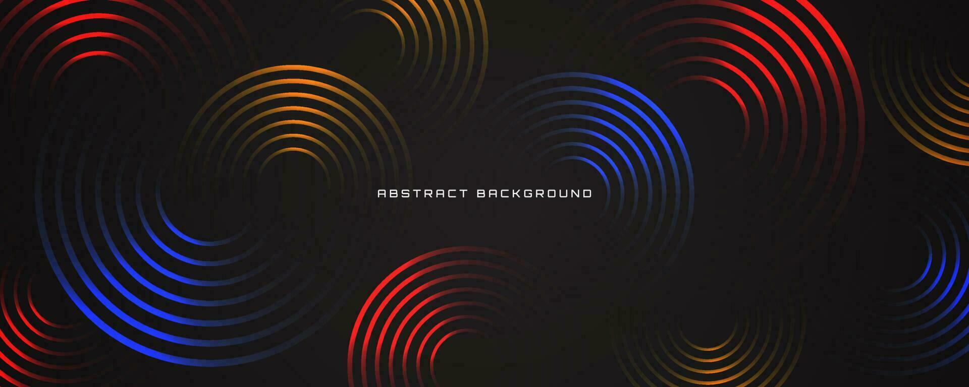 3D colorful geometric abstract background overlap layer on dark space with circle gradient effect decoration. Graphic design element modern style concept for banner, flyer, card, or brochure cover vector