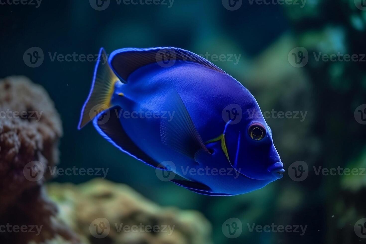 Portrait beautiful fish ai generate photo