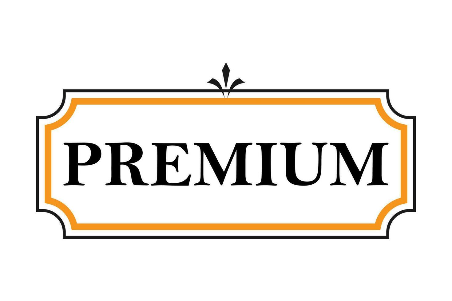 Free Vector Abstract premium label vector design.