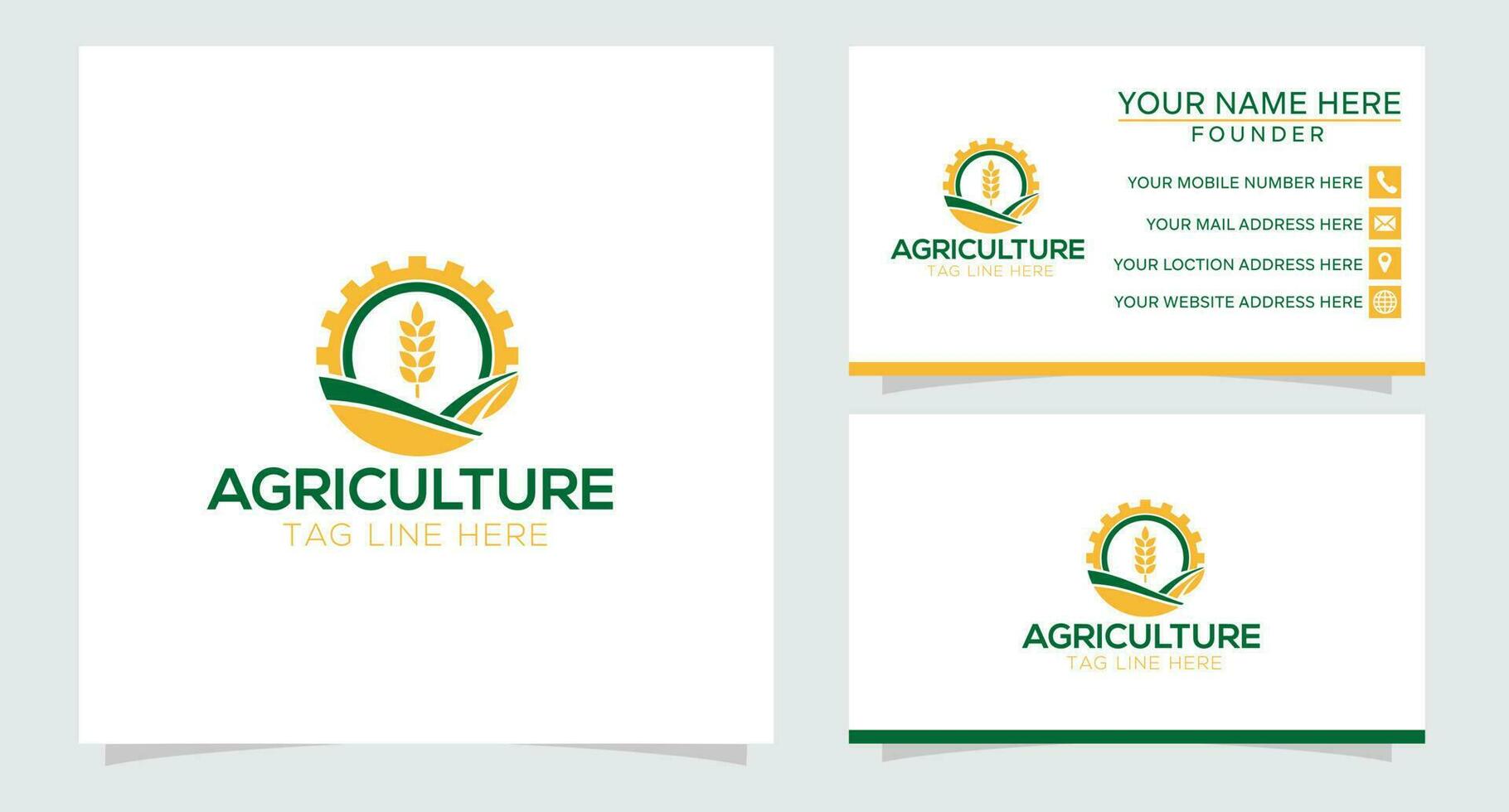 agricultura y agricultura logo diseño vector