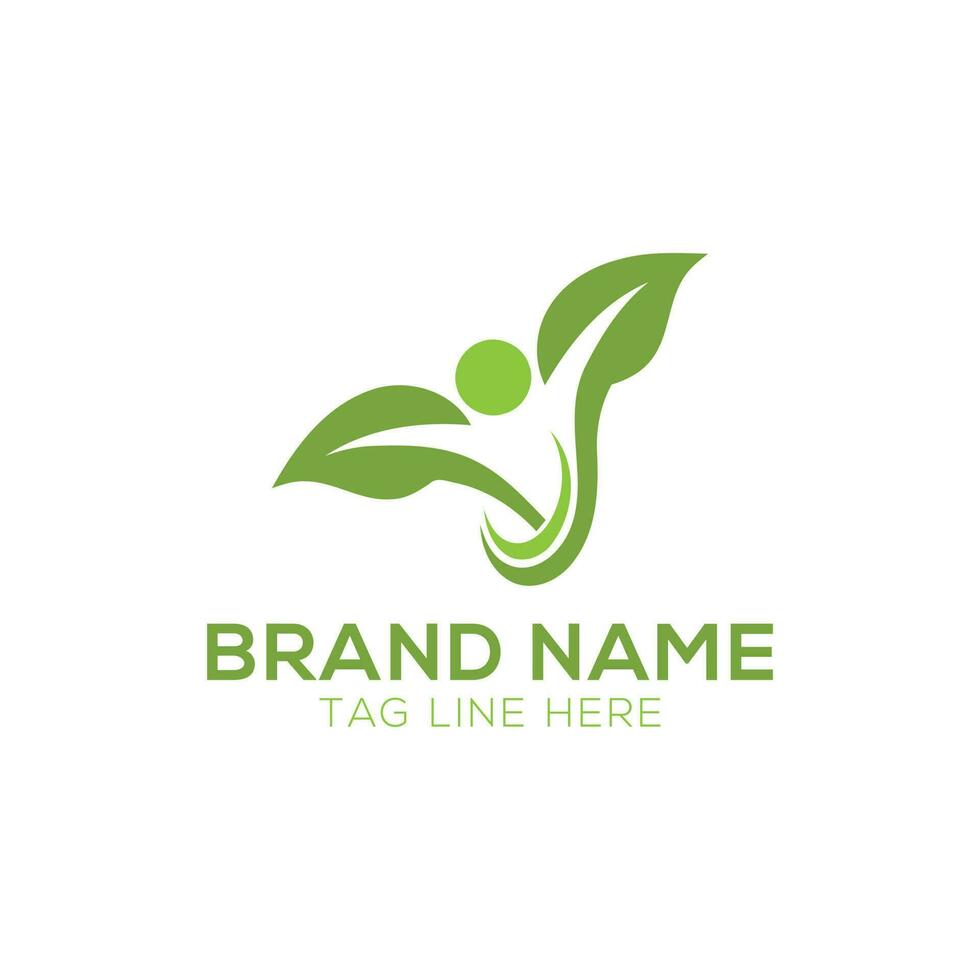 nature tree logo design vector illustration with creative element Premium Vector