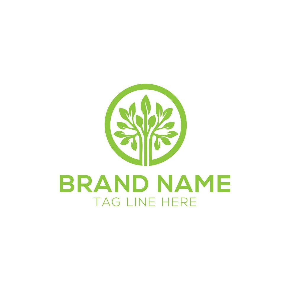 Tree and roots logo design vector isolated, abstract mangrove tree logo design