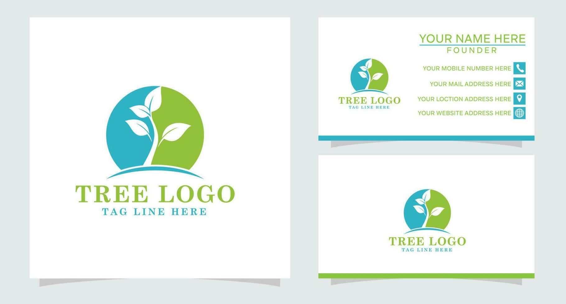 Nature logo design with agriculture field and plant concept vector